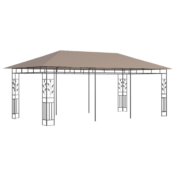 Pavilion cu plasă anti-țânțari, gri taupe, 6x3x2,73 m, 180 g/m² - WALTI WALTI