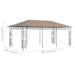 Pavilion cu plasă anti-țânțari, gri taupe, 6x3x2,73 m, 180 g/m² - WALTI WALTI