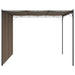Pavilion de grădină cu perdea laterală, gri taupe, 3x3x2,25 m - WALTI WALTI