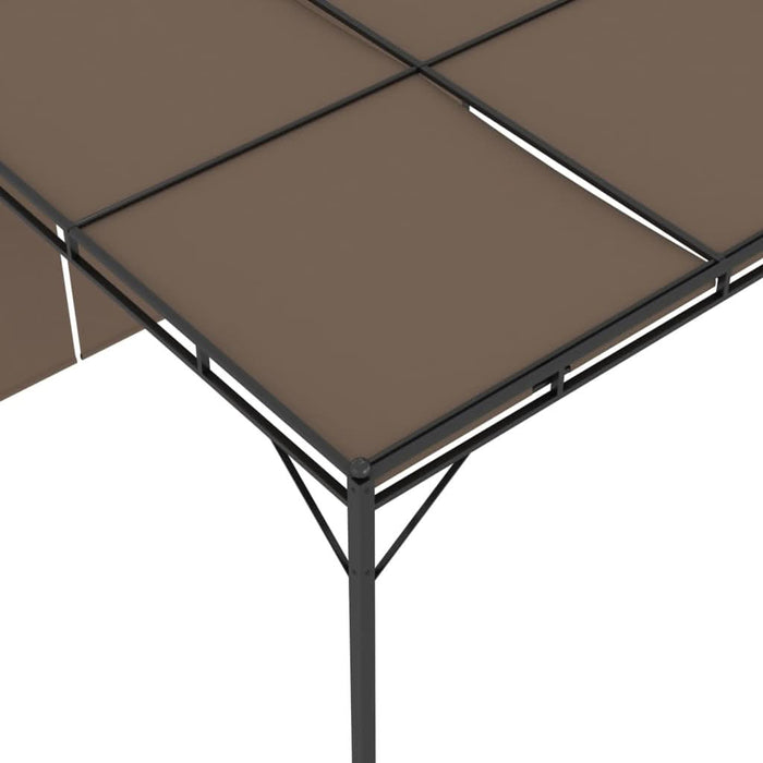 Pavilion de grădină cu perdea laterală, gri taupe, 3x3x2,25 m - WALTI WALTI