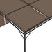 Pavilion de grădină cu perdea laterală, gri taupe, 3x3x2,25 m - WALTI WALTI