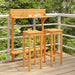 Set mobilier bar de balcon, 3 piese, lemn masiv de acacia - WALTI WALTI