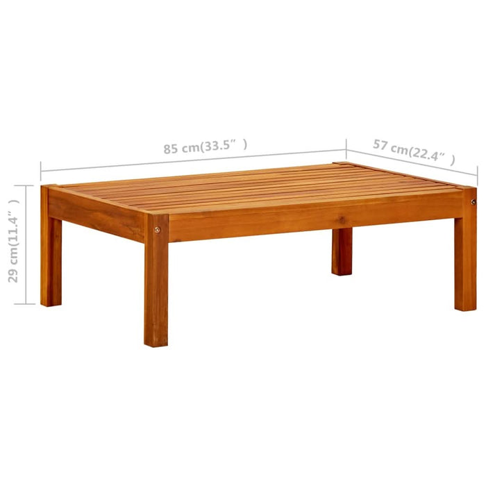 Masă de grădină, 85x57x29 cm, lemn masiv de acacia - WALTI WALTI