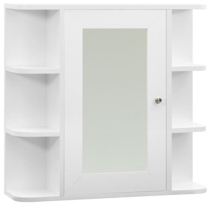 Dulap de baie cu oglindă, alb, 66x17x63 cm, MDF - WALTI WALTI