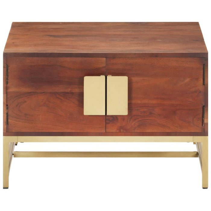Măsuță de cafea, maro miere, 67x67x45 cm, lemn masiv acacia - WALTI WALTI