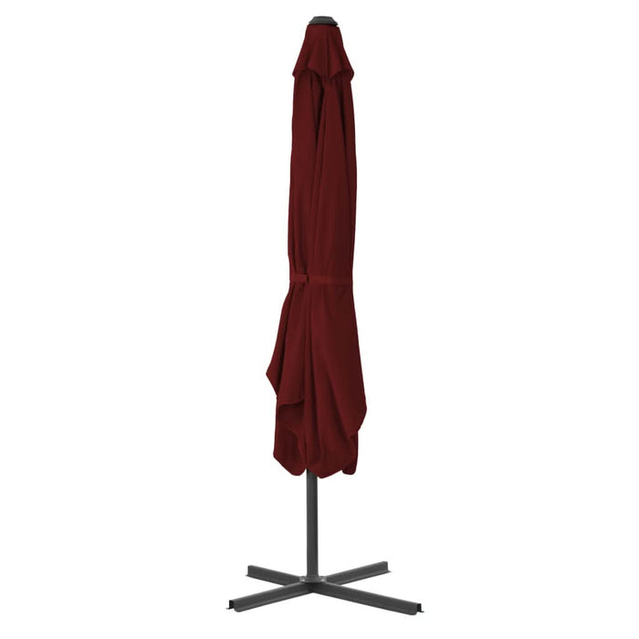 Umbrelă de exterior cu stâlp din oțel, bordo, 250x250x230 cm - WALTI WALTI