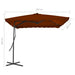 Umbrelă de exterior cu stâlp din oțel, teracota, 250x250x230 cm - WALTI WALTI