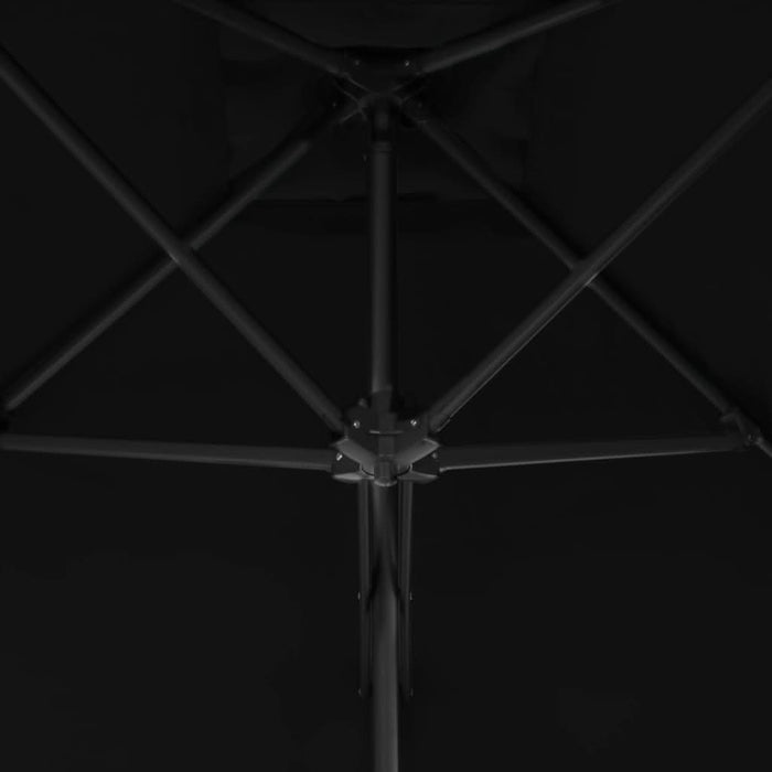 Umbrelă de exterior cu stâlp din oțel, negru, 250x250x230 cm - WALTI WALTI