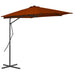 Umbrelă de exterior cu stâlp din oțel, teracota, 300x230 cm - WALTI WALTI