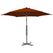 Umbrelă de exterior cu stâlp din oțel, teracota, 300x230 cm - WALTI WALTI