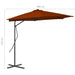 Umbrelă de exterior cu stâlp din oțel, teracota, 300x230 cm - WALTI WALTI
