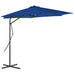 Umbrelă de exterior cu stâlp din oțel, albastru, 300 x 230 cm - WALTI WALTI
