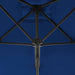 Umbrelă de exterior cu stâlp din oțel, albastru, 300 x 230 cm - WALTI WALTI