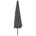 Umbrelă de soare exterior LED-uri & stâlp metal antracit 400 cm - WALTI WALTI