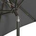 Umbrelă de soare cu lumini LED, antracit, 200x211 cm, aluminiu - WALTI WALTI