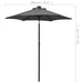 Umbrelă de soare cu lumini LED, antracit, 200x211 cm, aluminiu - WALTI WALTI