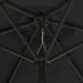 Umbrelă de soare cu lumini LED, negru, 200x211 cm, aluminiu - WALTI WALTI