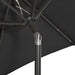 Umbrelă de soare cu lumini LED, negru, 200x211 cm, aluminiu - WALTI WALTI