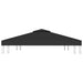 Acoperiș de pavilion, 2 niveluri, negru, 3x3 m, 310 g/m² - WALTI WALTI