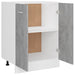 Dulap inferior, gri beton, 60 x 46 x 81,5 cm, PAL - WALTI WALTI