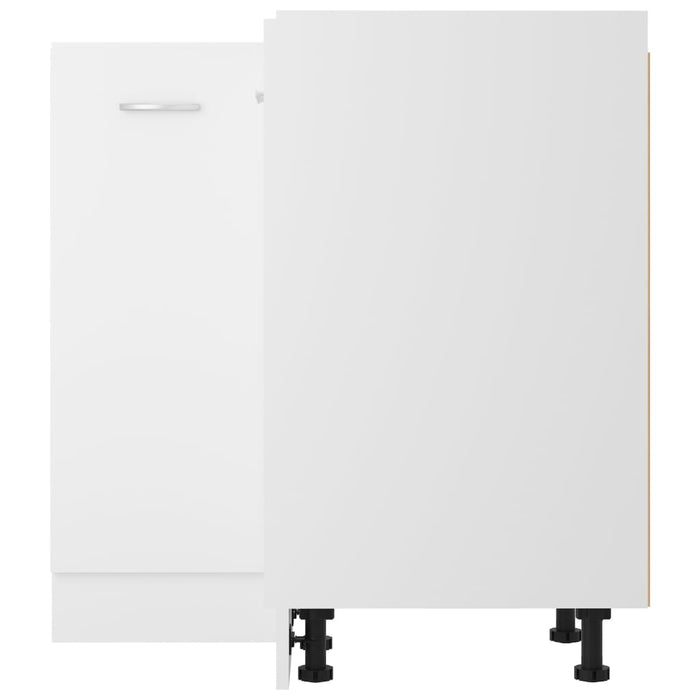 Dulap inferior de colț, alb, 75,5 x 75,5 x 80,5 cm, PAL - WALTI WALTI