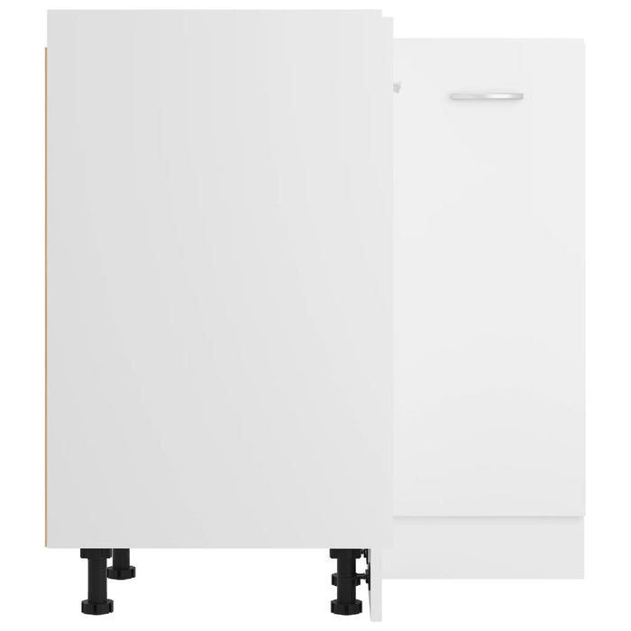 Dulap inferior de colț, alb, 75,5 x 75,5 x 80,5 cm, PAL - WALTI WALTI