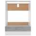 Dulap pentru cuptor, gri beton, 60 x 46 x 81,5 cm, PAL - WALTI WALTI