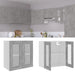 Dulap suspendat de sticlă, gri beton, 60 x 31 x 60 cm, PAL - WALTI WALTI