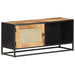 Comodă TV, 90x30x40 cm, lemn mango & trestie de zahăr naturală - WALTI WALTI