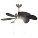 Ventilator de tavan cu iluminare, maro închis, 76 cm - WALTI WALTI
