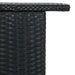 Masă de bar de grădină, negru, 120x55x110 cm, poliratan - WALTI WALTI