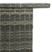 Masă de bar de grădină, gri, 120x55x110 cm, poliratan - WALTI WALTI