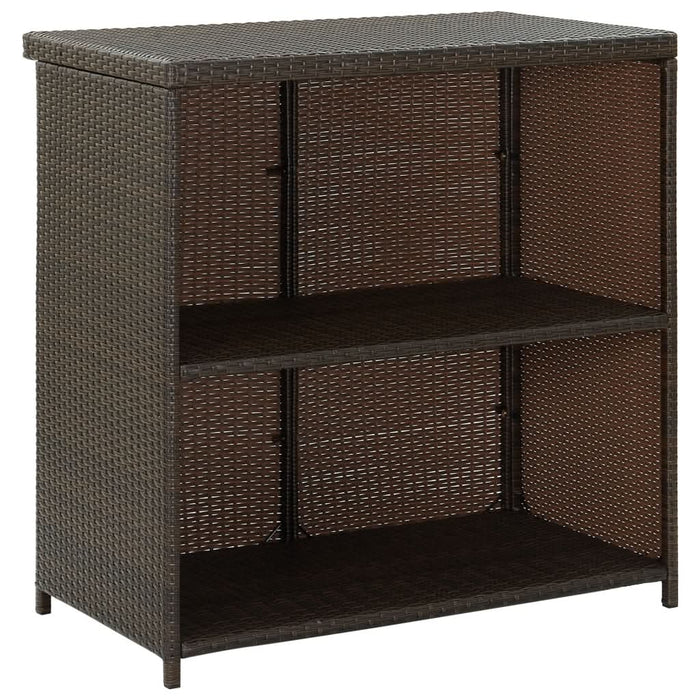 Set de bar, 3 piese, maro, poliratan - WALTI WALTI