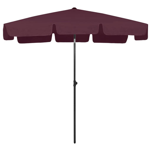 Umbrelă de plajă, roșu bordo, 200x125 cm - WALTI WALTI