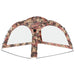 Cort de petrecere cu LED și 4 pereți, camuflaj, 3,6x3,6x2,3 m - WALTI WALTI