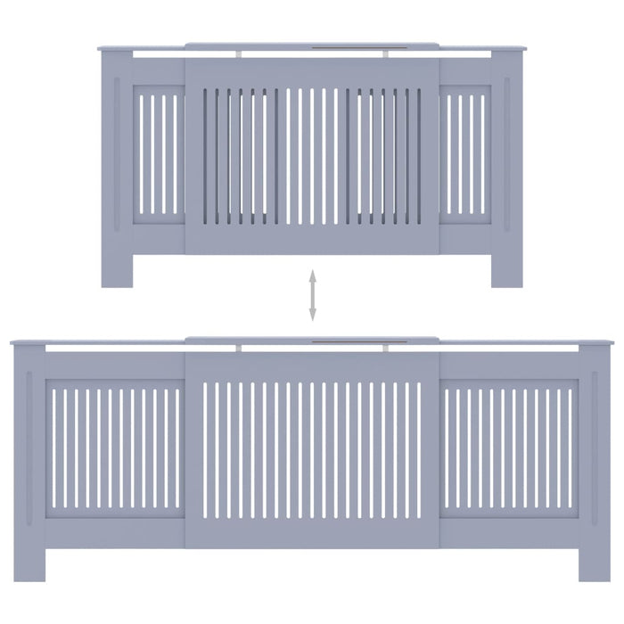 Mască pentru calorifer, gri, 205 cm, MDF - WALTI WALTI