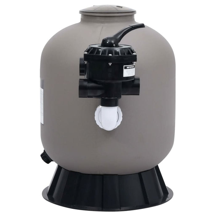 Filtru cu nisip de piscină cu supapă 6 căi fixare laterală gri - WALTI WALTI