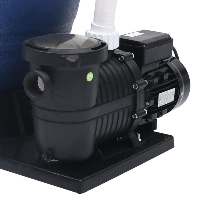 Filtru cu nisip supapă cu 7 căi pompă de 1000 W albastru/negru - WALTI WALTI