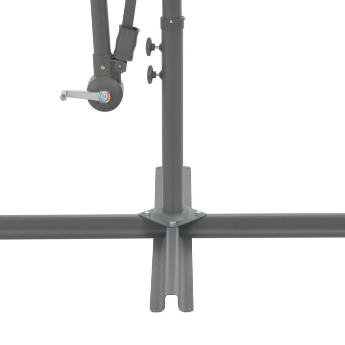 Umbrelă suspendată cu stâlp de aluminiu, roșu bordo, 300 cm - WALTI WALTI