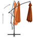 Umbrelă suspendată cu stâlp din aluminiu, cărămiziu, 300 cm - WALTI WALTI