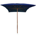 Umbrelă de soare, exterior, stâlp lemn, albastru, 200x300 cm - WALTI WALTI