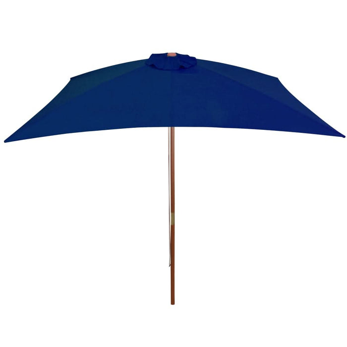 Umbrelă de soare, exterior, stâlp lemn, albastru, 200x300 cm - WALTI WALTI