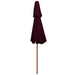 Umbrelă de soare dublă, stâlp din lemn, roșu bordo, 270 cm - WALTI WALTI
