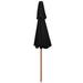 Umbrelă de soare dublă, stâlp din lemn, negru, 270 cm - WALTI WALTI