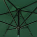 Umbrelă de soare cu stâlp din oțel & LED-uri, verde, 2x3 m - WALTI WALTI