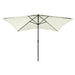 Umbrelă de soare cu stâlp din oțel & LED-uri, nisipiu, 2x3 m - WALTI WALTI