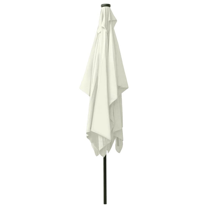 Umbrelă de soare cu stâlp din oțel & LED-uri, nisipiu, 2x3 m - WALTI WALTI