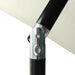 Umbrelă de soare cu stâlp din oțel & LED-uri, nisipiu, 2x3 m - WALTI WALTI