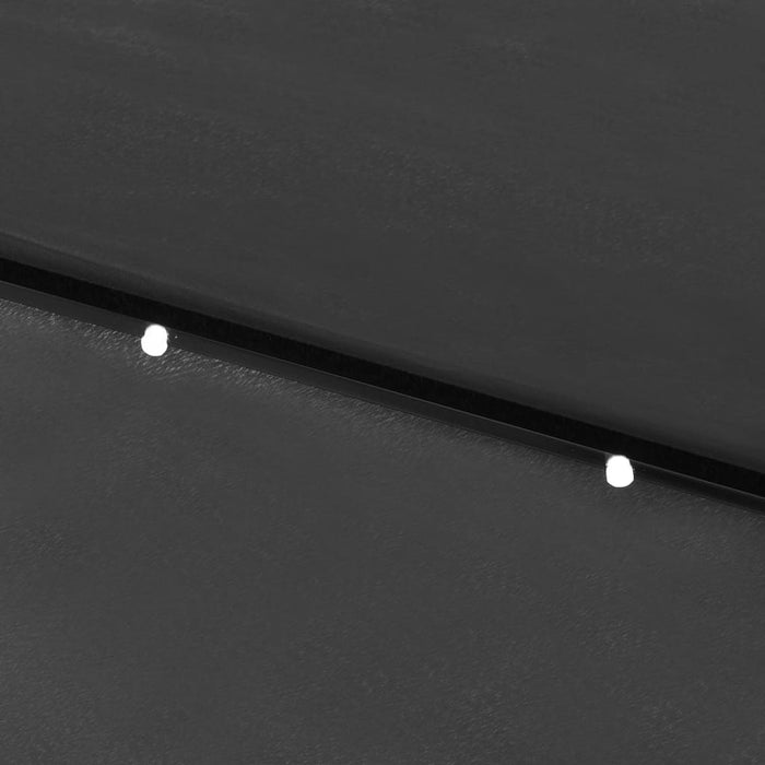 Umbrelă de soare cu LED-uri și stâlp din oțel, antracit, 2x3 m - WALTI WALTI