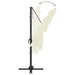 Umbrelă de soare 4 niveluri, stâlp aluminiu, nisipiu 250x250 cm - WALTI WALTI